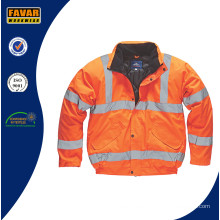 Chaqueta impermeable anaranjada del bombardero del Vis